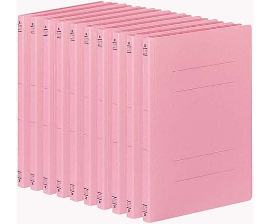 フラットファイルV樹脂とじ具A4縦ピンク1冊　ﾌ-V10P 1冊