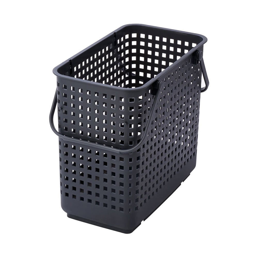 Stackable laundry basket, gray, caster wheels available, LBB-12C, 1 piece