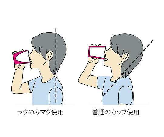 ラクのみマグ　ピンク　HS-N28 1個