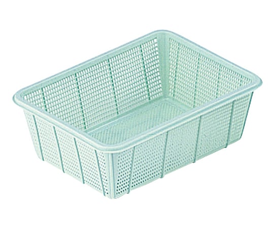 Plastic square basket, deep, medium size, 1 piece