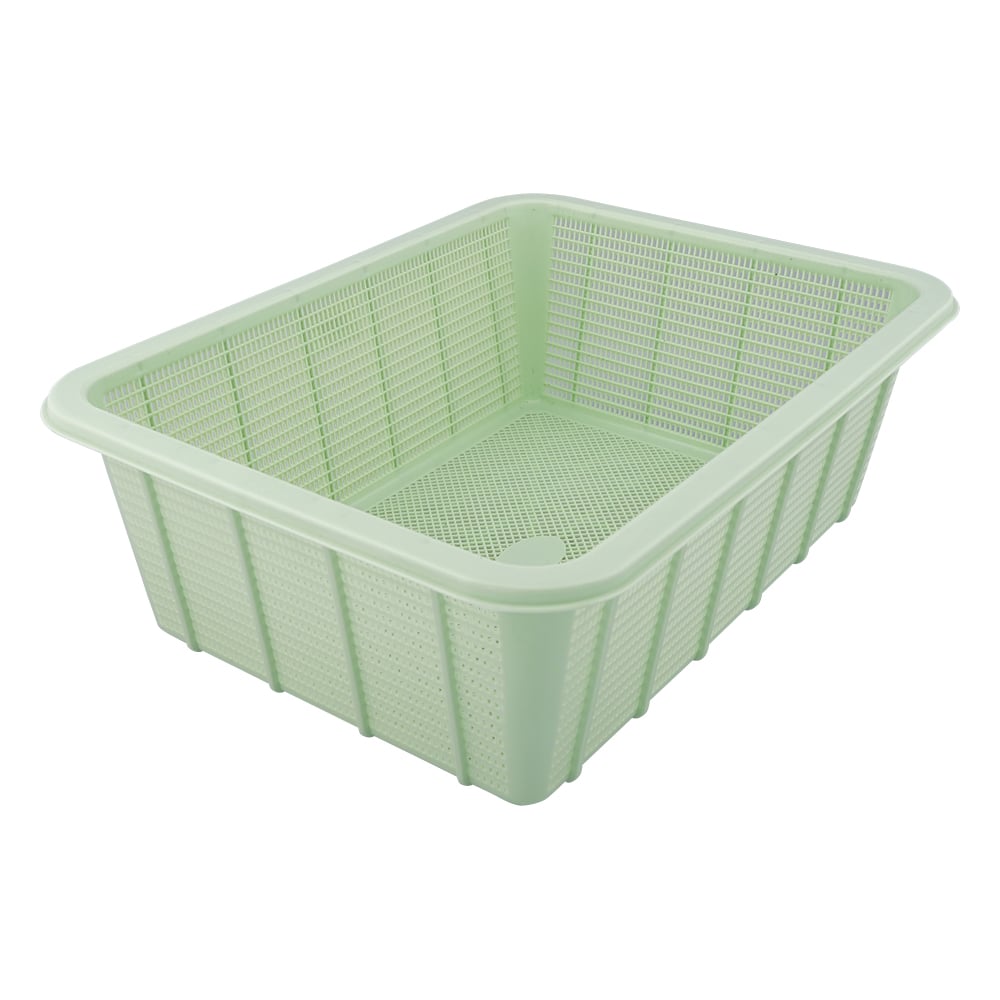 Plastic square basket, deep, medium size, 1 piece