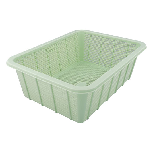 Plastic square basket, deep, medium size, 1 piece