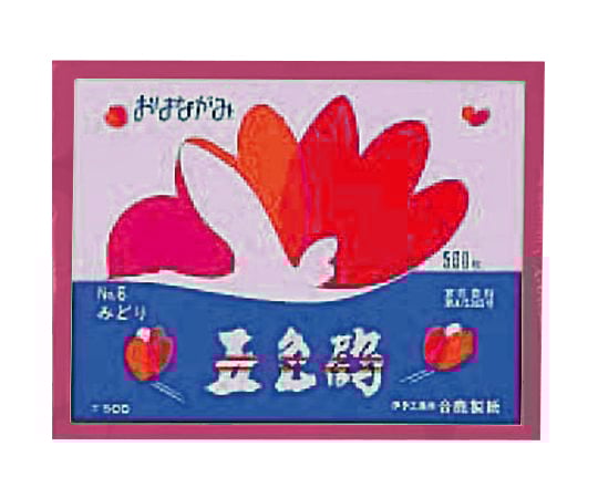 Flower paper (five-colored crane) Peony 1 book (500 sheets) GT500-4 1 book (500 sheets)