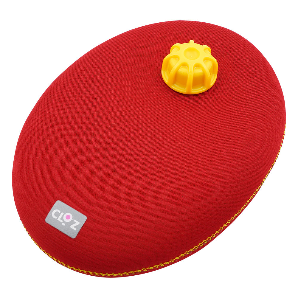 Clotz Hot Water Bottle, Egg Shape, Red, HY-605-RD, 1 piece