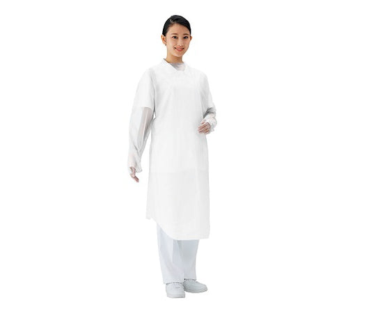 プロシェアエプロン（袖　親指フック）　白　30枚入 1箱(30枚入)