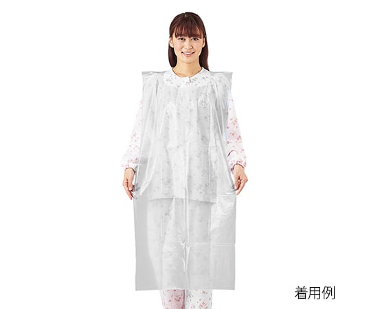 プロシェア食事用PEエプロン　白　50枚入 1箱(50枚入)