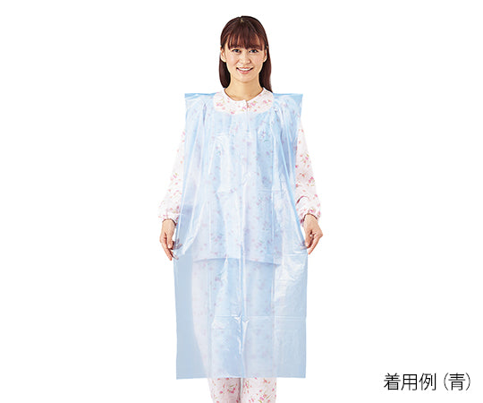 プロシェア食事用PEエプロン　青　50枚入 1箱(50枚入)