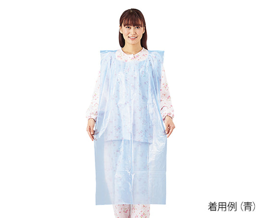 プロシェア食事用PEエプロン　青　50枚入 1箱(50枚入)