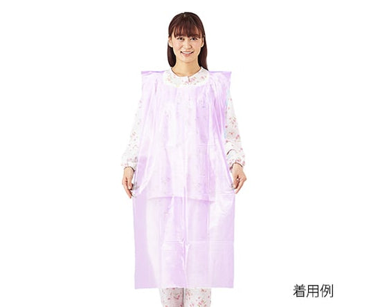 プロシェア食事用PEエプロン　ピンク　　50枚入 1箱(50枚入)