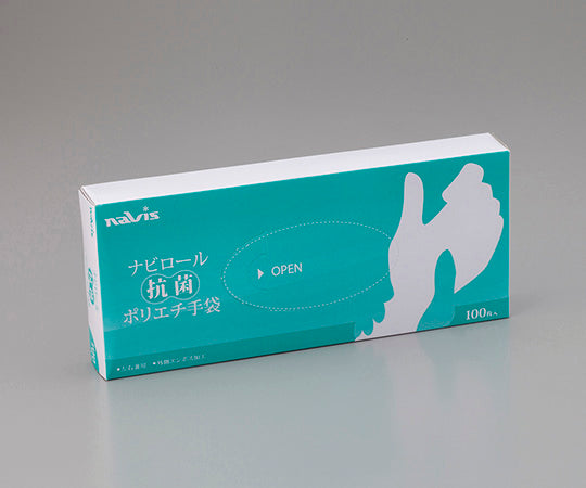 ナビロール抗菌ポリエチ手袋　M　100枚入 1箱(100枚入)