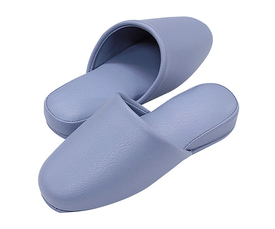 スリッパ（抗菌カラーテンダー・6足入）　前閉じ　　ブルー 1袋(6足入)