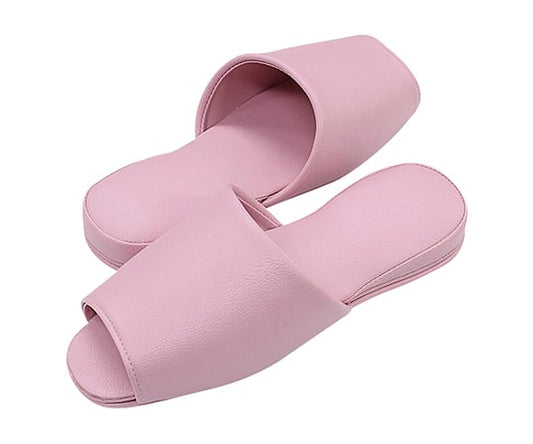 슬리퍼(항균 컬러 텐더) 앞 열림 타입 핑크 1 다리