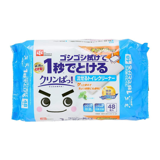 Gekiochikun (Clinpa Toilet Cleaner) Mint Scent Regular 1 bag (48 sheets) C00684 1 bag (48 sheets)