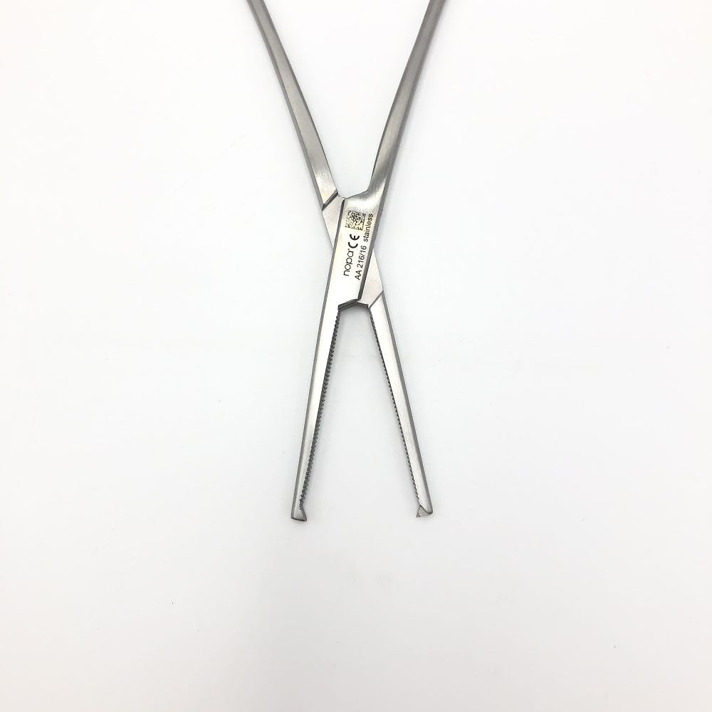 Coffel Hemostatic Forceps with hooks, straight, 160mm, AA 216/16, 1pc