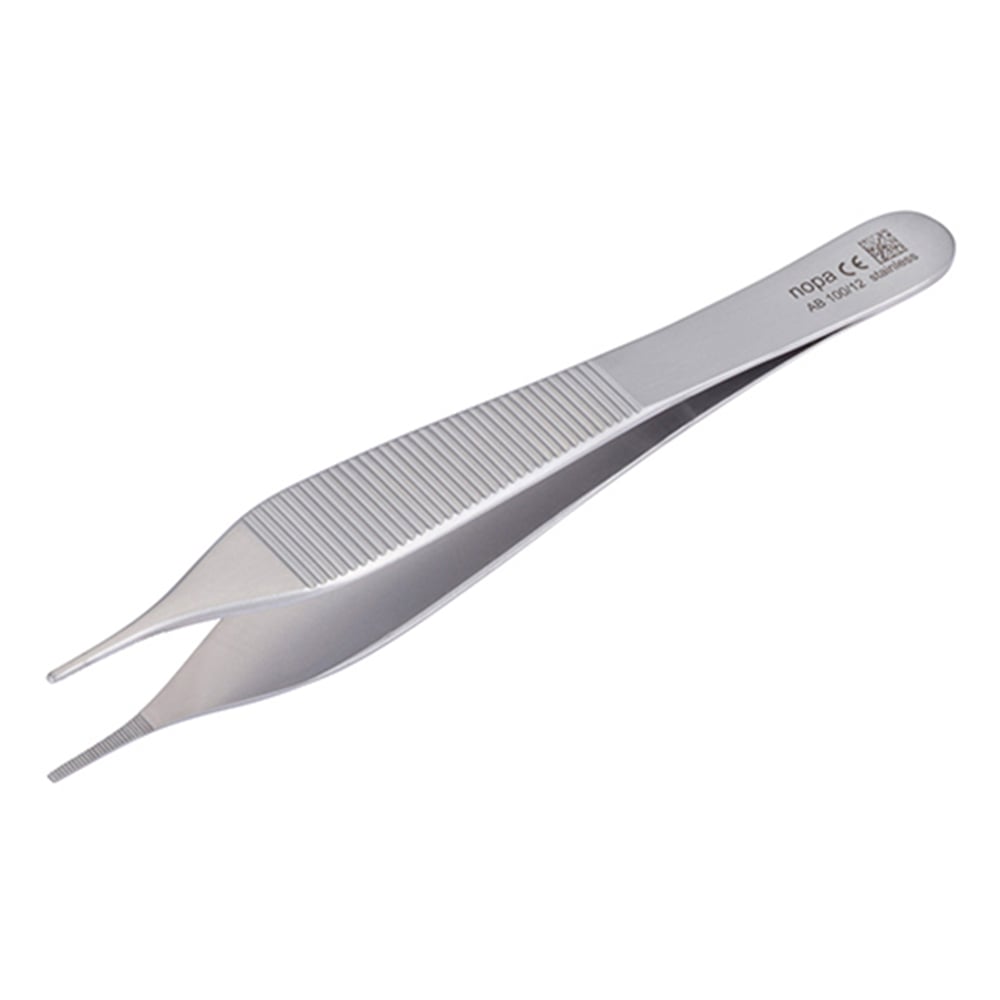 Adson Tweezers, Hookless, 120mm, AB 100/12, 1pc