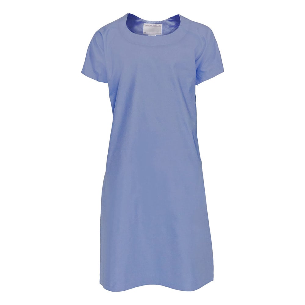 Velcro Patient Gown (Unisex) Blue Free Size M862155-006 1 pc