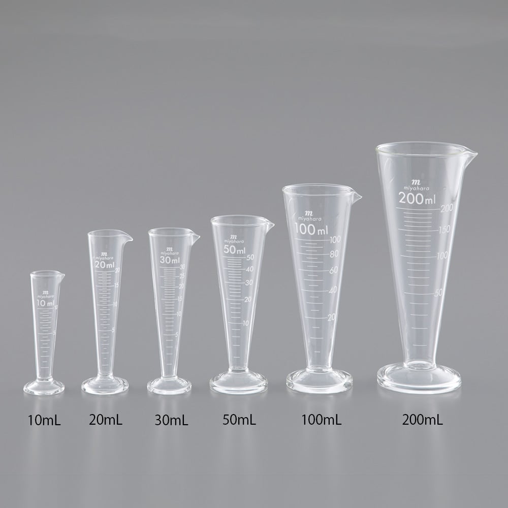 액량계(원추형) 백눈금 100mL mgw100 1개