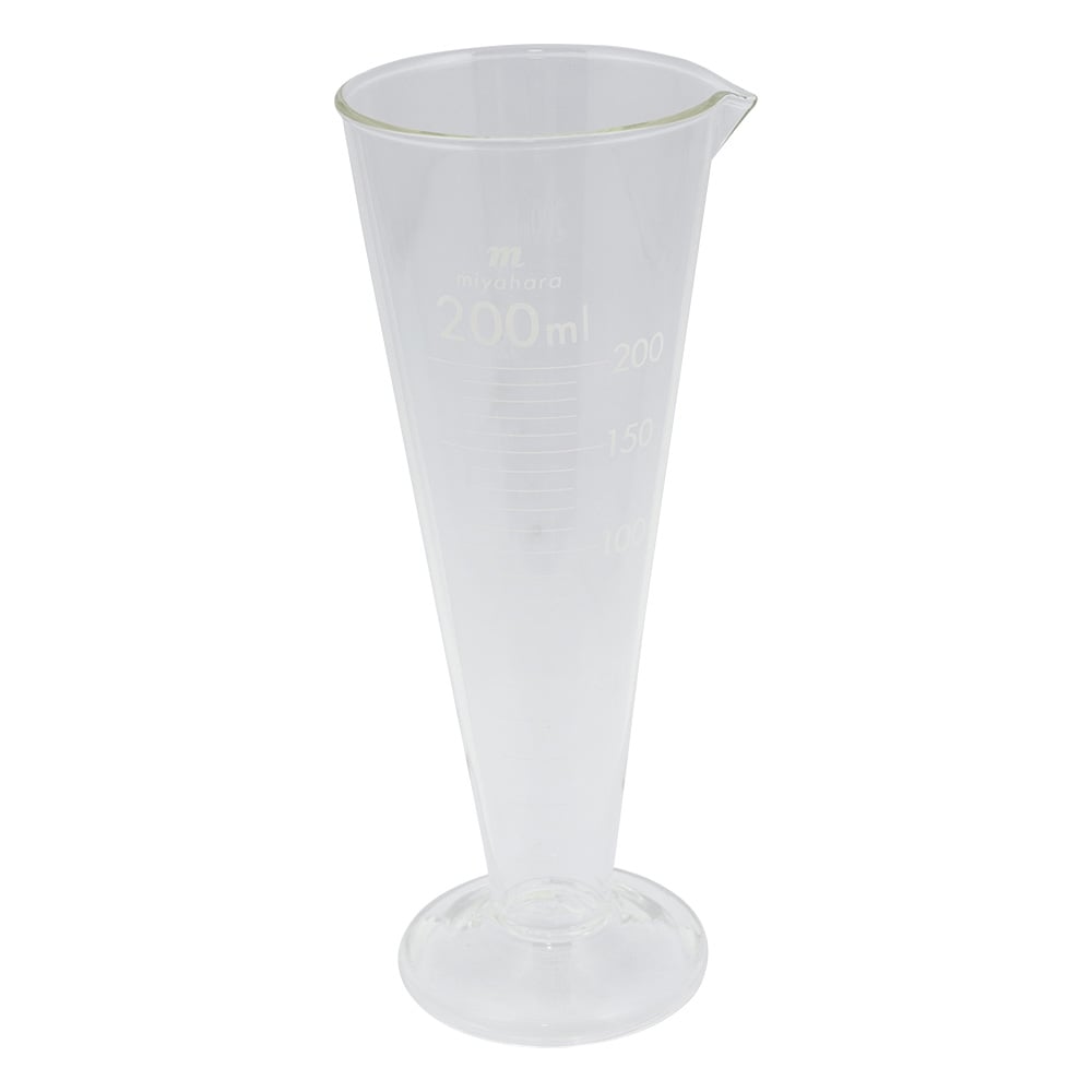 Liquid level gauge (cone type) white scale 200mL mgw200 1 piece