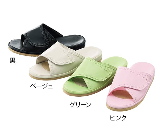 すべりにくいサンダル　安全足進　女性用　フリー　グリーン 1足