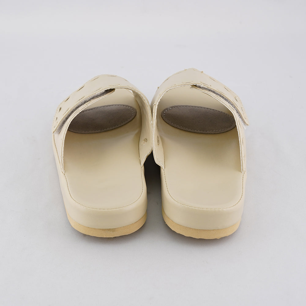 미끄럼 어려운 샌들 안전 발진 여성용 무료 베이지 1 발