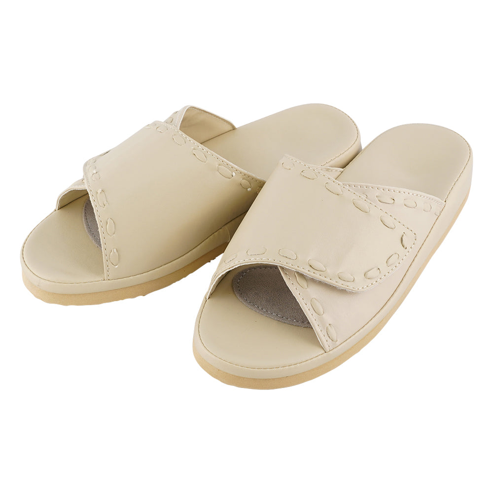 미끄럼 어려운 샌들 안전 발진 여성용 무료 베이지 1 발