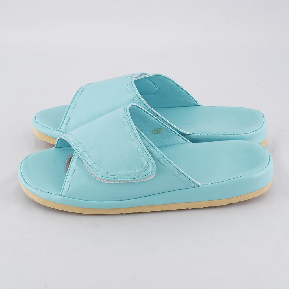 미끄럼 어려운 샌들 안전 발진 남성용 무료 블루 1 다리