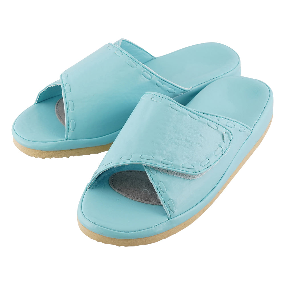 미끄럼 어려운 샌들 안전 발진 남성용 무료 블루 1 다리