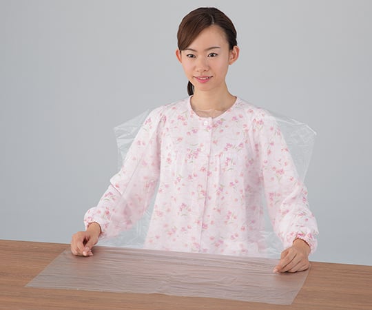 프로 쉐어 식사용 PE 앞치마(양면 테이프 타입) 클리어 50장입 1상자(50장입)