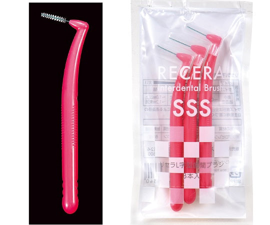 Resera L-shaped interdental brush SS Orange 3 pieces 35931 1 bag (3 pieces)
