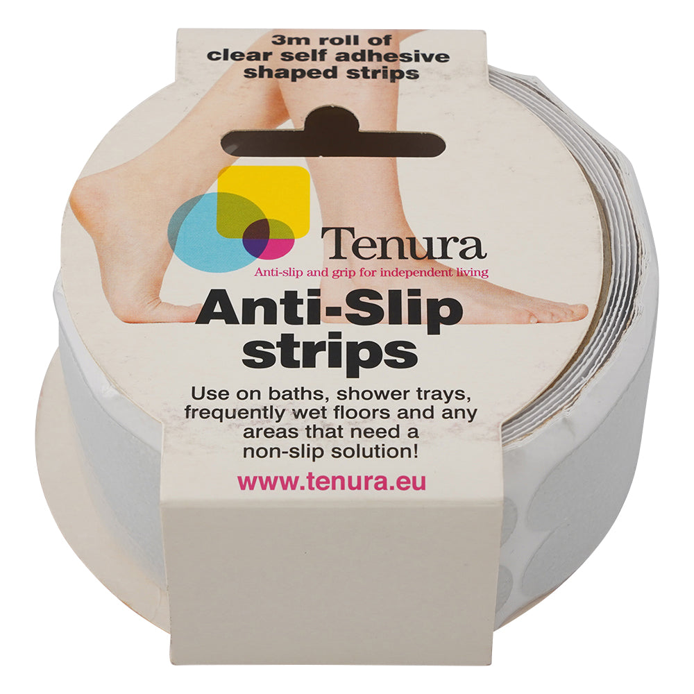 Anti-slip stickers, rectangular, 200 x 20, clear, 30 sheets per pack, T/AQUA/S-CLEAR, 1 roll (30 sheets per pack)