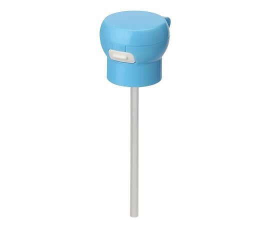 Plastic bottle straw cap with attachment, blue, 385961, 1 piece