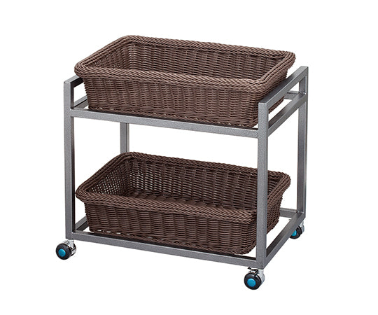 ランドリーワゴン　2段（バスケット付き）　WG-001-BS 1台