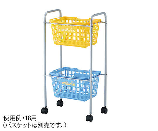 Undressing basket cart (for 18 multi-use hand-held baskets) 1 unit