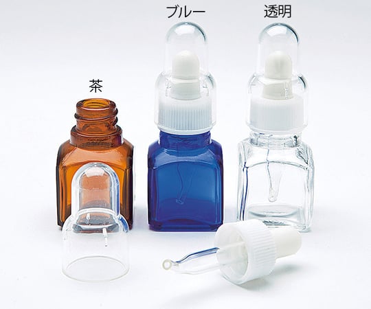 スポイト薬瓶（オーバーキャップ付き）　9mL　透明　G-04 1個