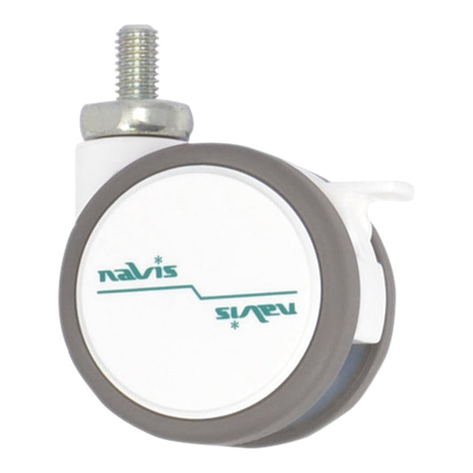 네비스 캐스터 φ50mm 나사 스토퍼 부착 FW050N8SL-14-AZ 1개