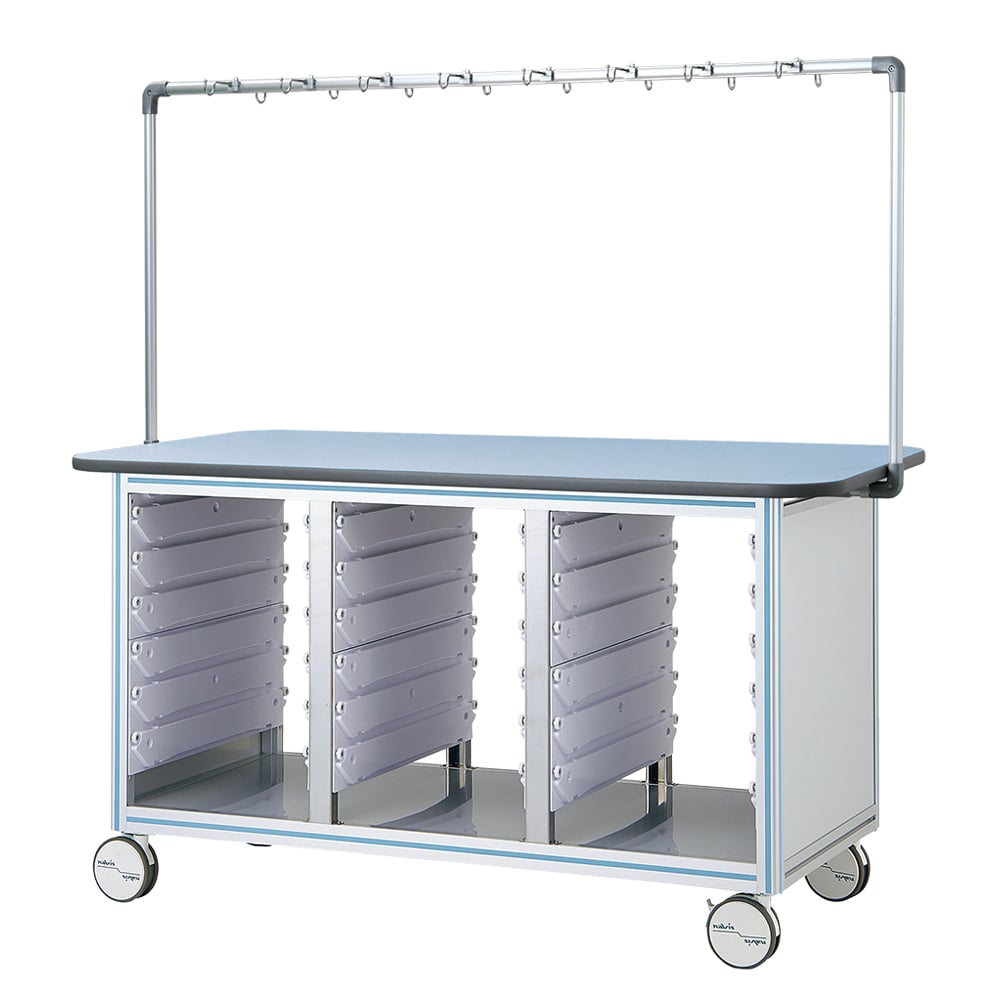IV workbench (face-to-face type, single frame) Blue TB18-3LB 1 unit