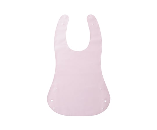 かびにくい食事用エプロン（ポケットタイプ）　ピンク 1枚