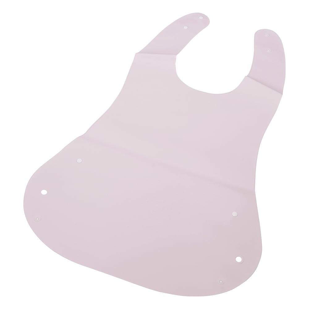 かびにくい食事用エプロン（ポケットタイプ）　ピンク 1枚