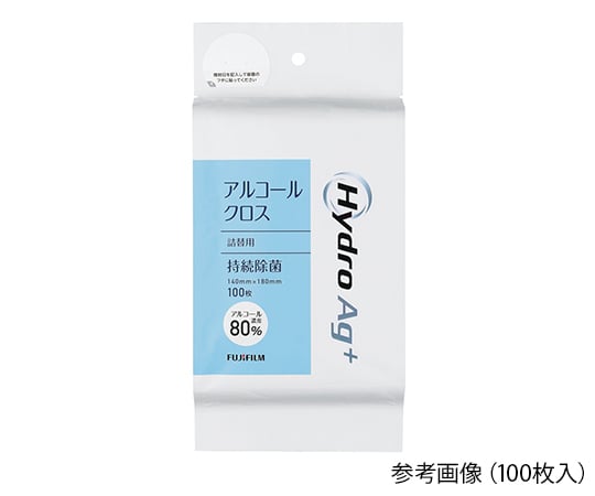 Hydro　Ag+　アルコールクロス（高濃度タイプ）　詰替用クロス　100枚入　HYDROAG CLT 80 100 R 1個(100枚入)