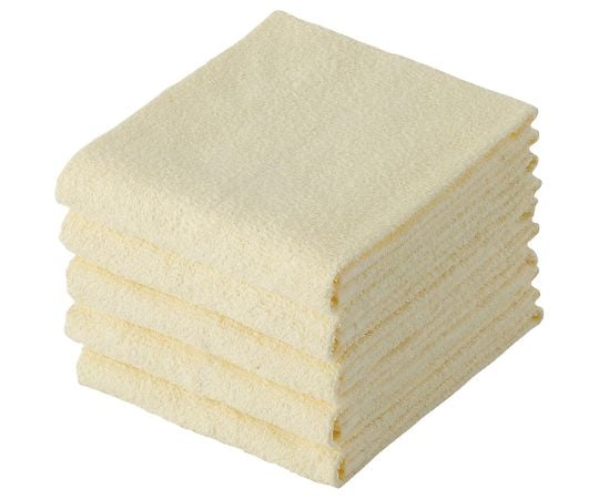 Light color face towels, set of 5, yellow, 571197, 1 bag (5 pieces)