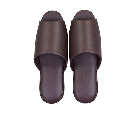 Basic slippers, dark brown, M, 552905, 1 pair
