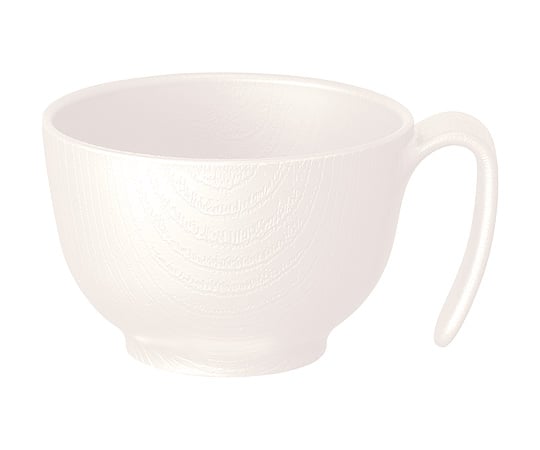 Wood grain easy to hold bowl with handle, cream, NBLS1H, 1 piece