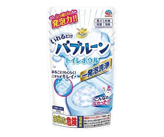 らくハピ　いれるだけバブルーン　トイレボウル　160g 1個