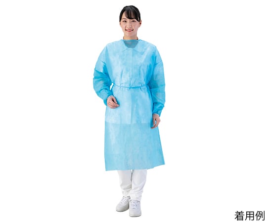 アイソレーションガウン（少量・箱入り）　ブルー　10枚入　IG-B 1箱(10枚入)