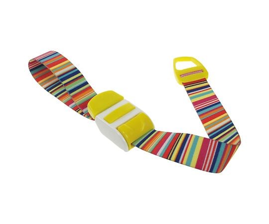 カラフル駆血帯　ストライプ　イエロー　500123 1個