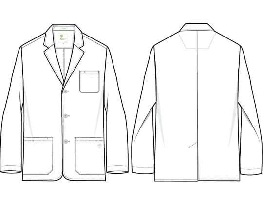 THE　WHITE　COAT　メンズブレザー白衣（ミニマリストシリーズ）　S相当　5150-XS 1枚