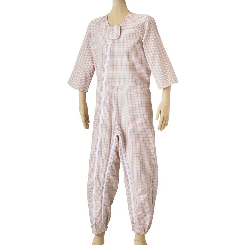 つなぎねまき　ビエラ　WファスナーII型ホックカバー付　ピンク　M　4300 1枚