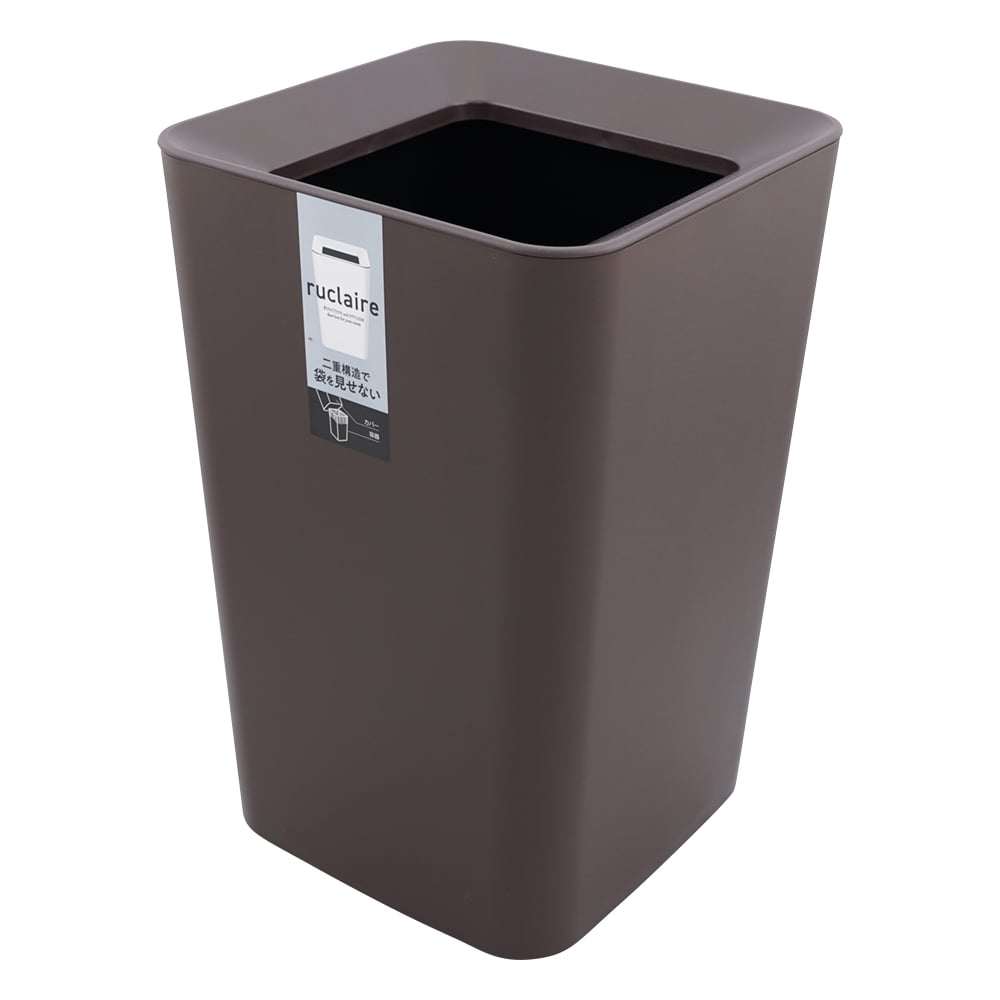 ダストボックス　ルクレールCV　角型　6.6L　ブラウン　621239 1個