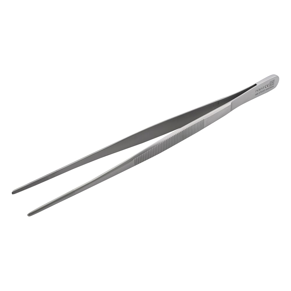 Surgical tweezers, hookless, straight (thin), 200mm, AB 070/20, 1 piece