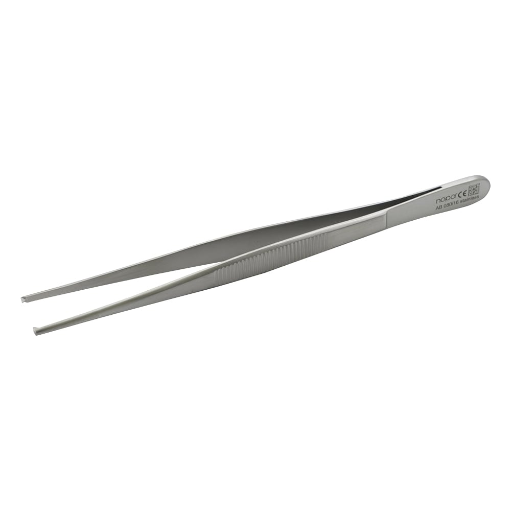 外科ピンセット　有鉤・直（細）　160mm　AB 080/16 1本